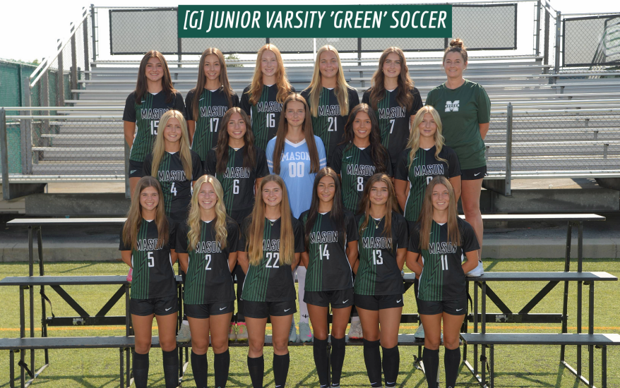 Girls JV Green Soccer Team